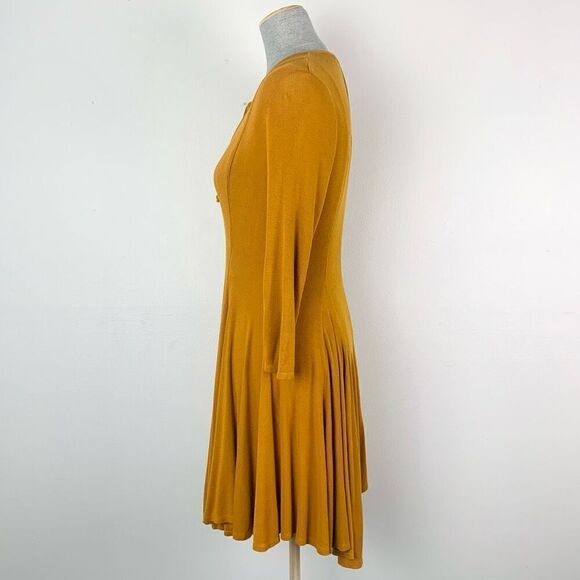 Free People Beach Mustard Dress‎ - Picture 7 of 10